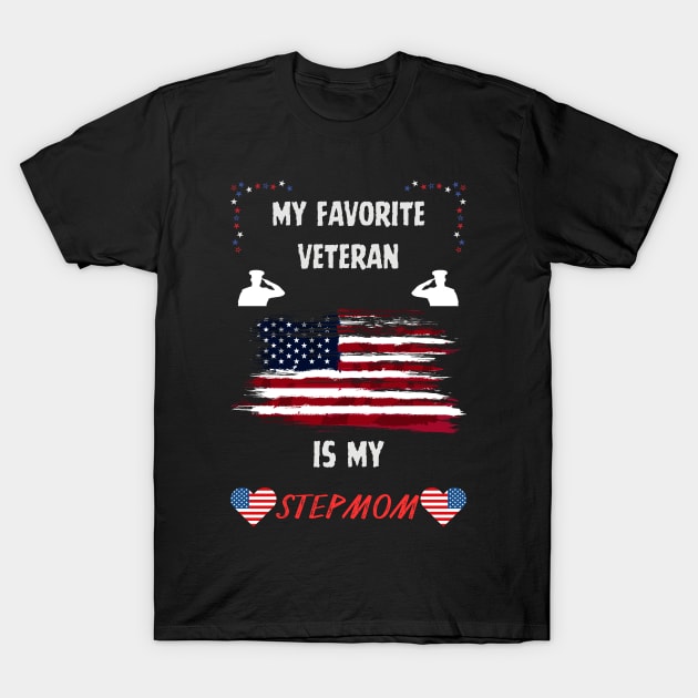 veteran stepmom T-Shirt by vaporgraphic